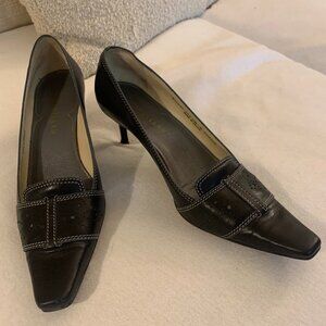 Cole Haan Black / Dark Navy Leather Heels